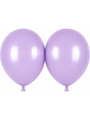 BeySüS Lila Renk Lateks makaron Balon (45 cm) - 2 Adet