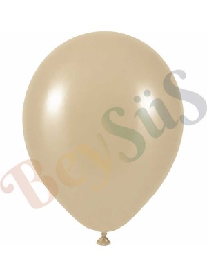 BeySüS Deniz Kumu Renk Lateks Retro Balon (60 Cm) - 1 Adet