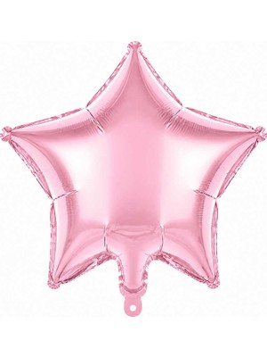 BeySüS Yıldız Folyo Balon Pembe (18 Inc)