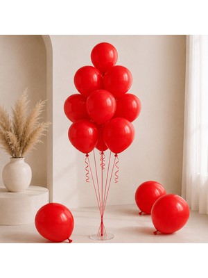 BeySüS Kırmızı Renk Lateks Pastel Balon (30 Cm) - 100 Adet