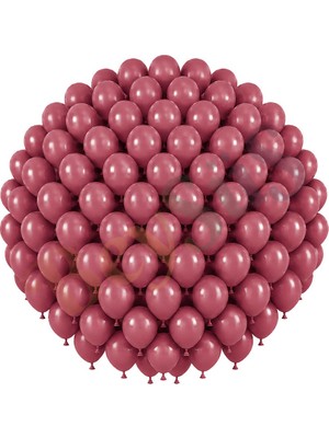 BeySüS Yaban Çileği Renk Lateks Retro Balon (30 Cm) - 100 Adet