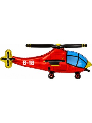 BeySüS Kırmızı Helikopter Folyo Balon