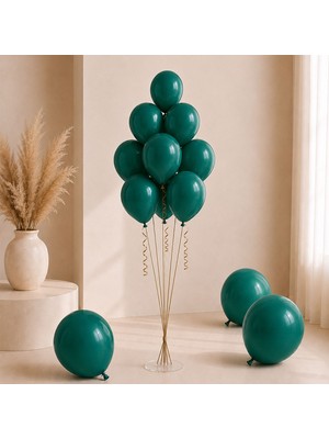 BeySüS Zümrüt Yeşil Renk Lateks Pastel Balon (30 Cm) - 100 Adet