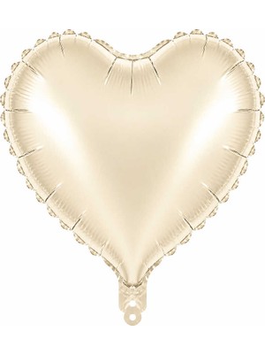 BeySüS Kalp Folyo Balon Krem (18 inc)