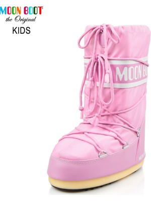 Moon Boot Kız Çocuk Nylon Pembe Kar Botu 2MONK2012004 Su Geçirmez Kışlık Rahat Taban