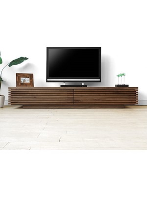 Rabi Mobilya Prestij Wood Ceviz Renkli Suntalam Malzemeden Üretilmiş Modern TV Ünitesi