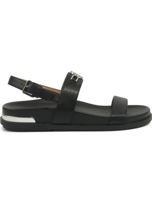 Nine West Ronı Siyah Kadın Düz Sandalet