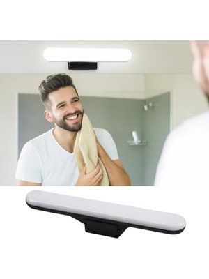 Die Grup Elektrikurunleri 30CM Mıknatıslı Kablosuz LED Lamba – USB Şarjlı, 3W 32 Led, Dokunmatik Renk Değişimi, 6400K-4000K-3200K, Işıldak Aplik Makyaj Tıraş Mutfak Dolap Işığı Cata LED (Siyah)          [enerji Sınıfı A+]