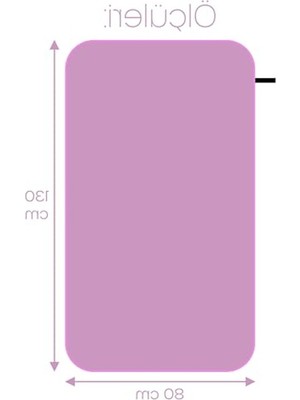 Die Grup Unisex Mikrofiber Plaj Havlusu 80X130 cm Yumuşak Dokulu Deniz Banyo Sporcu Havlusu Large Boy (Mor)