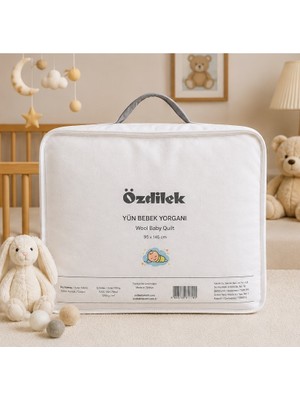 Özdilek Doğal %100 Yün Bebek Yorgan (95X145)