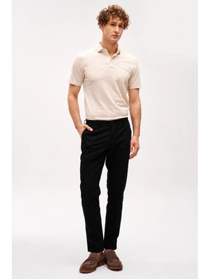 İGS Erkek Siyah Pamuklu Dynamic Fit Pantolon