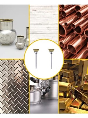 Die Grup Dremel 536 Pirinç Fırça, Altın, Bronz ve Bakır Temizleme, 13 Mm, 2'li