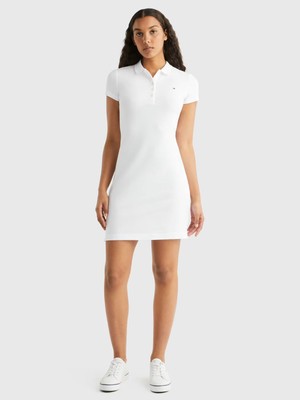 Tommy Hilfiger Kadın 1985 Slim Pique Polo Elbise