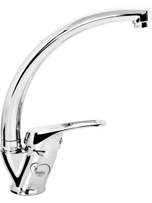 Guadro Denız Kuğu Lavabo Bataryası Gümüş Renk Aç - Kapa Özellikli Modern Tasarım