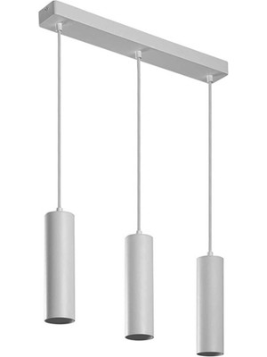 UltraMint Beyaz Os-Ram GU10 LED Sarkıt Avize, Masa Üstü Üçlü, 3000K