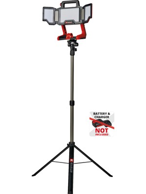 Einhell Profesyonel Akülü Projektör TP-CL 18/3000 Li Set-Solo PXC (18 V, 3000 lm, dönebilen ışık başlığı, katlanabilir ışık panelleri, 60 LED, tripod dahil, akü dahil değildir) - 4514170