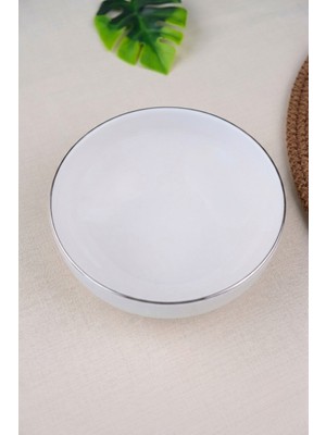 Tabak Evi Porselen Sofia Platin Yaldızlı Kase 13,5cm 380CC Tekli