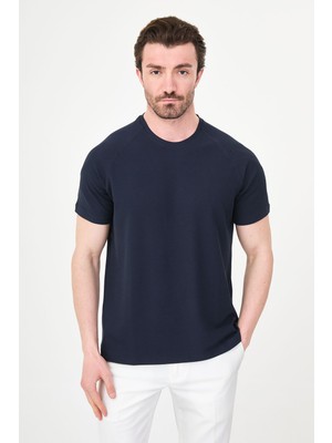MCR Düz Slim Fit Reglan Kollu Erkek T-Shirt