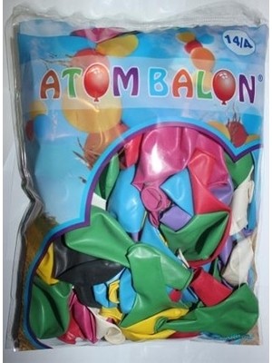 Atom Balon 14/A Renkli 100 Adet Parti Malzemesi Çeşitleri için Uygun Ebatlar