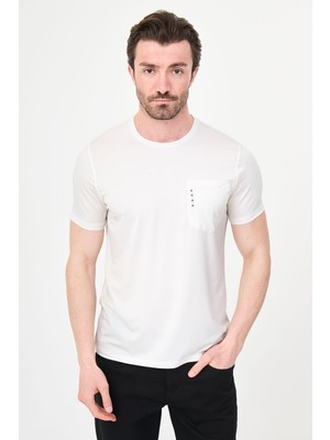 MCR Düz Slim Fit Cepli Bi-Stretch Interlok T-Shirt