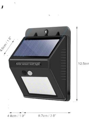 Uravas Store Solar Güneş Enerji Panelli Sensörlü Lamba Enerji Tasarruflu