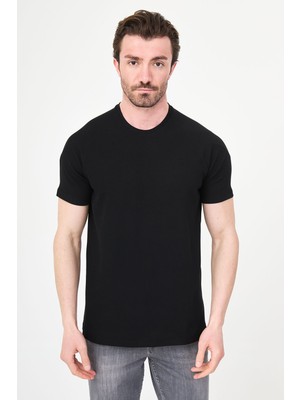 MCR Düz Slim Fit Reglan Kollu Erkek T-Shirt