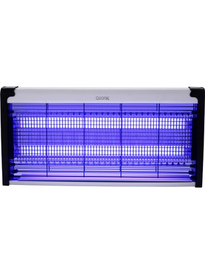 Asonic S27 Çift Cam LED Zincir Askılı Sanayi Tipi Sinek Öldürücü 30W XXL Boy 2000V Süresiz Etki