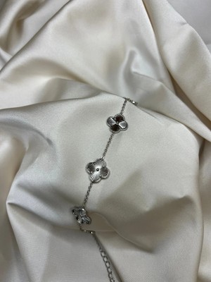 Roha Çelik Silver Clover Bileklik