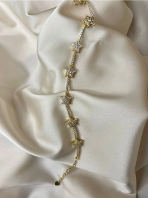 Roha Çelik Gold Sparkle Bileklik