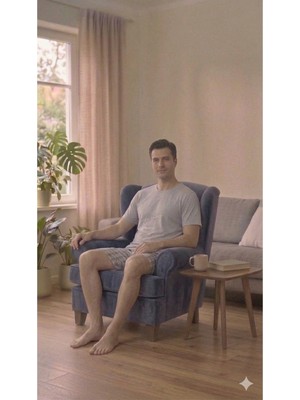 LXL Erkek Pijama Takımı Ev Giyim Ikili Takım
