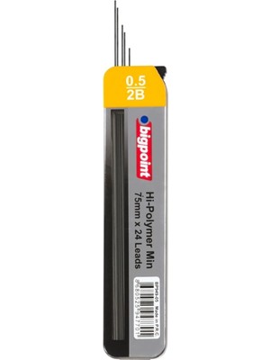 Bigpoint 0.5mm Hb Kalem Ucu 24'lü Tüp Karışık Renkli 75mm Uzunlukta Yüksek Kalite