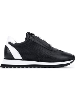 Tamer Tanca Kadın Hakiki Deri Siyah Sneakers & Spor Ayakkabı 1201 4016 Bn Ayk Y26 Sıyah