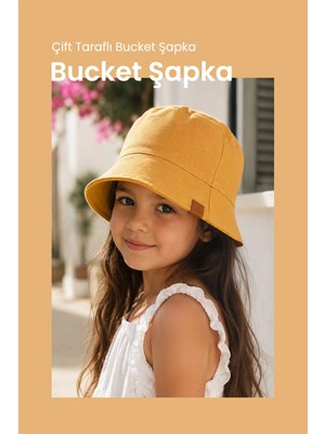 Anne Model Çift Taraflı Bucket Şapka - Uv Güneş Korumalı