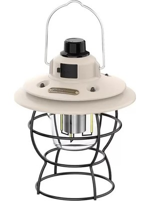 Pazarcan PM-16042 Nostaljik Şarjlı Kamp Lambası Filament + Smd Ledli
