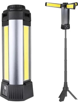 Pazarcan PM-24566 35 Watt USB - Type-C Girişli P50 Cob Ledli 3 Kanatlı Kollu Çalışma Lambası