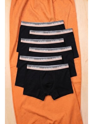 Elixunder 6'lı Erkek Boxer Terletmez Nefes Alabilen Pamuklu Boxer