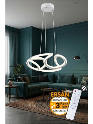 UltraMint Çift Taraflı Beyaz LED Sarkıt Avize, Salon ve Mutfak Için Modern Aydınlatma
