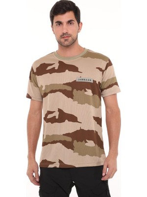 Single Sword Yakasız Kısa Kol Erkek T-Shirt Jambaar Renk: Ç.kamuflaj Beden: L Modeli