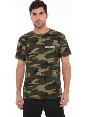 Single Sword Yakasız Kısa Kol Erkek T-Shirt Jambaar Renk: Usa Beden: S