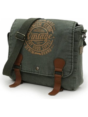 Mandosi Unisex Vintage Postacı Çantası Laptop Evrak ve Okul Omuz Çantası - 8045