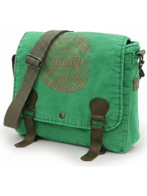 Mandosi Unisex Vintage Postacı Çantası Laptop Evrak ve Okul Omuz Çantası - 8045