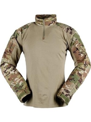 Single Sword Sword Metam Dirsekli Combat Outdoor Erkek&kadın T-Shirt Single Renk: Multicam Beden: 3xl