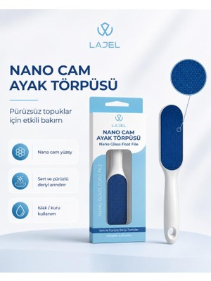 Lajel Premium Nano Cam Hassas ve Cilt Dostu Hijyenik Ayak Topuk Nasır Törpüsü