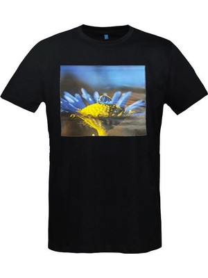 Single Sword Logolu Unisex T - Shirt Ukrayna - Beden: L | Renk: Siyah