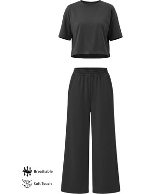 Cottonhill Premium - Sway Collection | Siyah Modal Kadın Eşofman Takımı