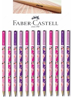 Faber-Castell Flamingo Kurşun Kalem 12'li + Ösym Kalemi