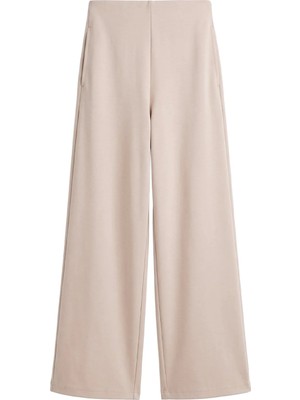 Cottonhill Premium - Sway Collection | Vizon Basic Yüksel Bel Modal Bol Paça Kadın Pantolon