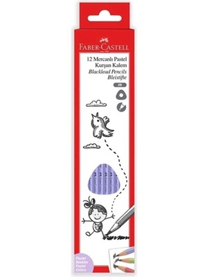 Faber-Castell Faber Mercanlı Pastel Kurşun K.12LI - Çok Renkli