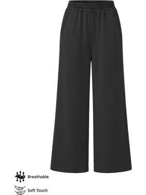 Cottonhill Premium - Sway Collection | Siyah Modal Kadın Pantolon Eşofman Altı