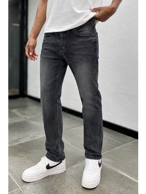 Denim Republic Erkek Gri Regular Kot Pantolon Likralı